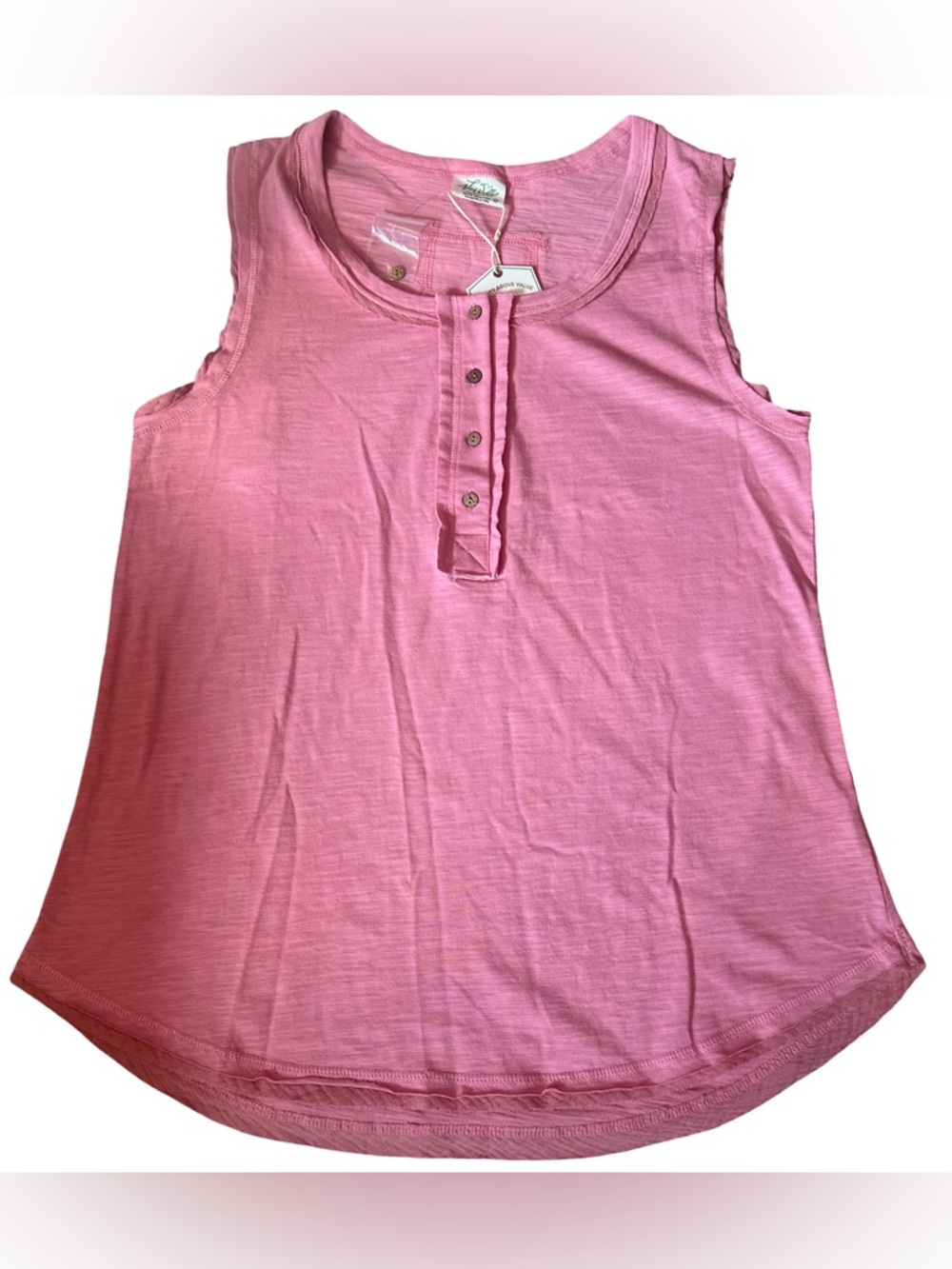 100% Cotton Rolly Button Tank - Picture 3 of 5